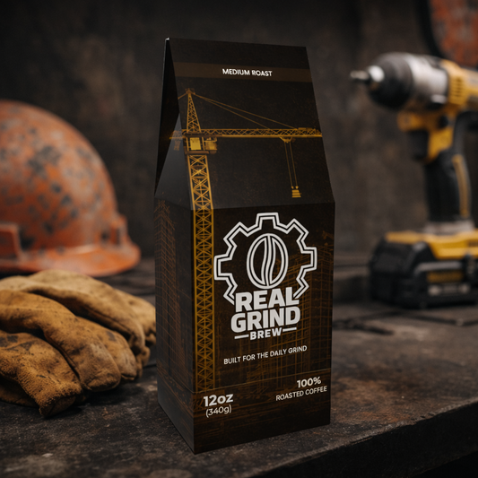 Real Grind Brew – Medium Roast Coffee (12 oz)